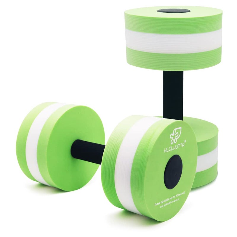 KLOLKUTTA Aquatic Dumbells, 2PCS Water Aerobic Exercise Foam Dumbbell Pool Resistance,Water Aqua Fitness Barbells Hand Bar Exercises Equipment for Weight Loss - Image 1
